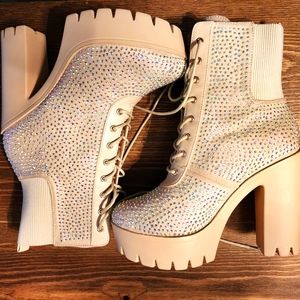 Woman's Rhinestone Booties